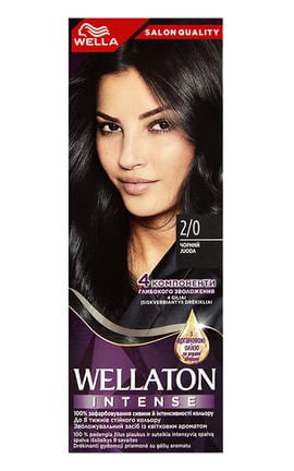 WELLATON-Крем-фарба для волосся Wellaton Intense відтінок 2-0 Чорний 1 шт-4056800875542-