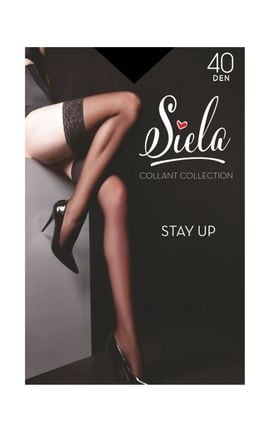 SIELA-Чулки Siela Stay Up 40 Den Nero размер 1-2 1 шт-4823102986760-