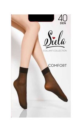 SIELA-Шкарпетки жіночі Siela Comfort 40 Den Nero 1 шт-4820159845705-