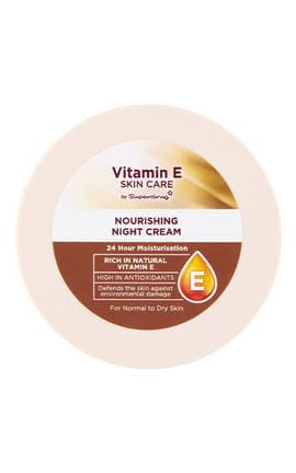 VITAMIN E-Крем для лица увлажняющий ночной Superdrug Vitamin E для нормальной и сухой кожи 100 мл-8148032-