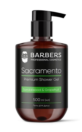 BARBERS-Гель для душу чоловічий Barbers Sacramento 500 мл-4823109403055-