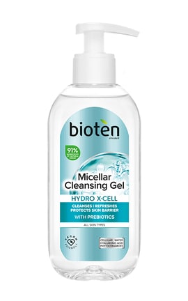 BIOTEN-Мицеллярный гель очищающий Bioten Hydro X-Cell для всех типов кожи 200 мл-5201314171744-