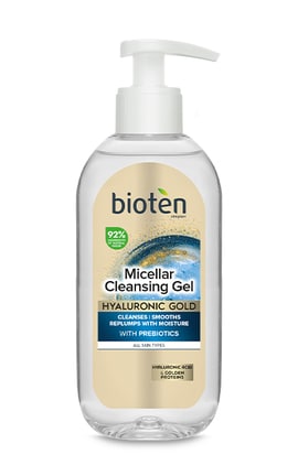 BIOTEN-Мицеллярный гель очищающий Bioten Hyaluronic Gold для всех типов кожи 200 мл-5201314158622-