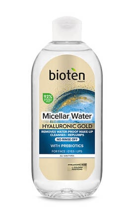 BIOTEN-Міцелярна вода Bioten Hyaluronic Gold для всіх типів шкіри 400 мл-5201314165798-