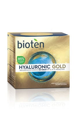 BIOTEN-Крем для обличчя денний проти зморшок Bioten Hyaluronic Gold 50 мл-5201314114796-