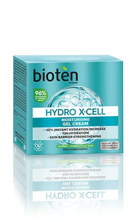BIOTEN-Крем-гель для обличчя зволожуючий Bioten Hydro X-Cell для нормальної та комбінованої шкіри 50 мл-5201314171591-