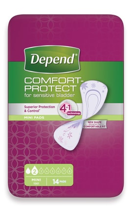 DEPEND-Прокладки урологічні Depend Comfort-Protect Ultra Mini 14 шт-5029053561646-