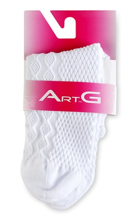 ART G-Носки заниженные ArtG №WS1BACKGROUND003 23-25 белый-4823116900431-