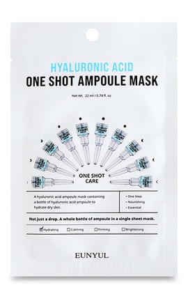EUNYUL-Маска для обличчя Eunyul One Shot Ampoule Hyaluronic Acid 22 мл-8809696982070