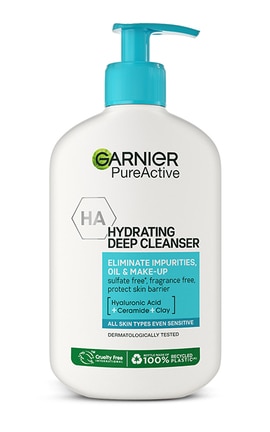 SKIN NATURAL-Гель для вмивання зволожуючий Garnier Pure Active Hydrating Deep Cleanser 250 мл -3600542488068-