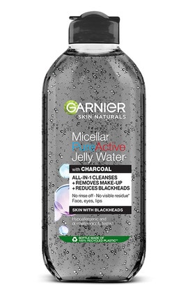SKIN NATURAL-Гель для обличчя очищувальний Garnier Skin Naturals Micellar Pure Active Jelly Water з вугіллям 400 мл-3600542453752-