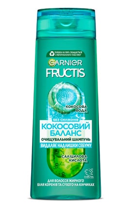 FRUCTIS-Шампунь для волосся Garnier Fructis Баланс Зволоження для волосся жирного біля коріння і сухого на кінчиках 400 мл-3600541980983-
