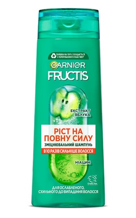 FRUCTIS-Шампунь для волос Garnier Fructis для ослабленных волос склонных к выпадению 400 мл-3600541775855-