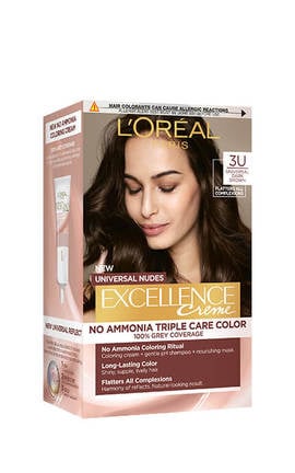 EXCELLENCE-Крем-краска для волос без аммиака L'Oreal Paris Excellence Creme №3U Universal Dark Brown 1 шт-3600524148997-