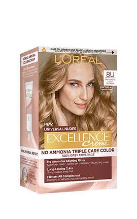 EXCELLENCE-Крем-краска для волос без аммиака L'Oreal Paris Excellence Creme №8U Universal Light Blonde 1 шт-3600524149024-
