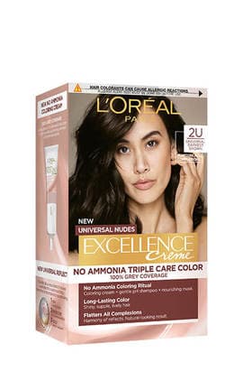 EXCELLENCE-Крем-краска для волос без аммиака L'Oreal Paris Excellence Creme №2U Universal Darkest Brown 1 шт-3600524149048-
