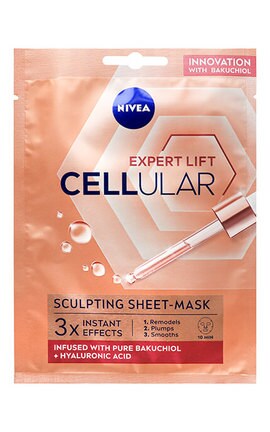 NIVEA-Контуринг-маска для лица Nivea Hyaluron Cellular Filler тканевая с гиалуроновой кислотой и коллагеном 1 шт-4005900835116-