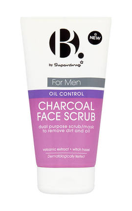 B.-Скраб для лица мужской Superdrug B. Oil Control Charcoal 150 мл-7883934-