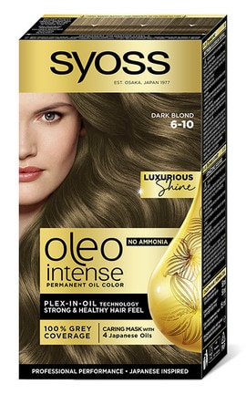 OLEO INTENSE-Краска для волос стойкая без аммиака Syoss Oleo Intense тон 6-10 темно-русый 115 мл-9000100814645-