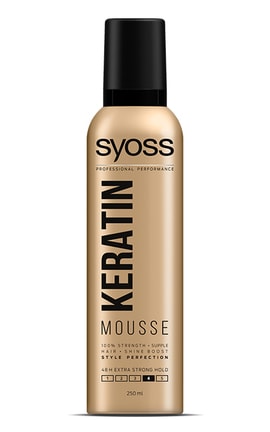 SYOSS-Мусс для волос Syoss Keratin Совершенство образа Экстрасильная фиксация 250 мл-9000100854696-