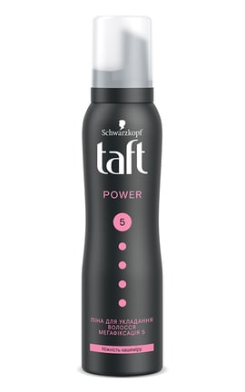 TAFT-Пена для волос Taft Power Нежность кашемира Мегафиксация 5 150 мл-4015001003697-