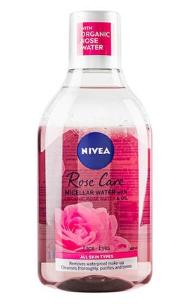 NIVEA-Міцелярна вода для обличчя двофазна Nivea Organic Rose 400 мл-4005900796998-