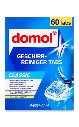 DOMOL-Таблетки для посудомийних машин Domol Classic 60х15 г-4305615915432