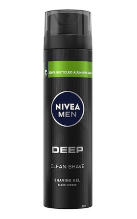 NIVEA-Гель для бритья Nivea Men Ultra с активным углем ультрагладкое скольжение 200 мл-4006000051888-
