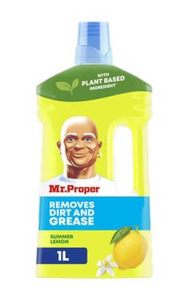 MR PROPER-Миюча рідина для підлог та стін Mr. Proper Лимон 1 л-8006540919026-