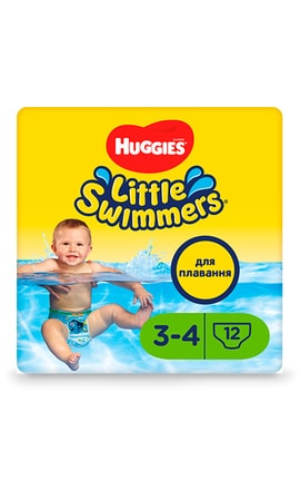 HUGGIES-Підгузники-трусики дитячі Huggies Little Swimmer розмір 3-4 вага 7-15 кг 12 шт-36000183399-