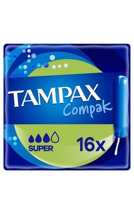 TAMPAX-Тампоны Tampax Compak Super с аппликатором 16 шт.-4015400219743-
