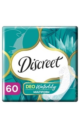 DISCREET-Щоденні Прокладки Discreet Waterlilly 60 шт-8700216152983-