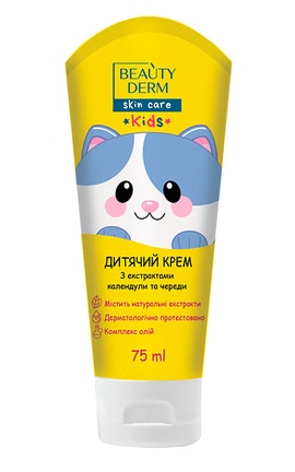 BEAUTYDERM-Крем детский универсальный Beautyderm с экстрактами календулы и череды 75 мл-4820185224710-