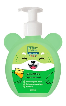 BEAUTYDERM-Гель-шампунь детский Beautyderm 2в1 с ароматом карамели 300 мл-4820185225168-