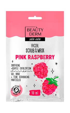 BEAUTYDERM-Маска-скраб для обличчя Beautyderm Pink Raspberry 10 мл-4820185225373-
