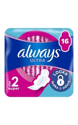 ALWAYS-Гигиенические прокладки Always Ultra Super (Размер 2) 16 шт-4015400006756-