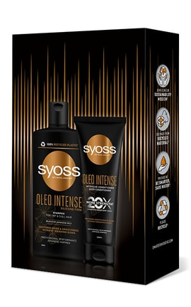 SYOSS-Набір подарунковий Oleo Intense Шампунь для волосся Syoss 440 мл​ + Кондиціонер для волосся Syoss 250 мл​ 1 шт-9000101731347-