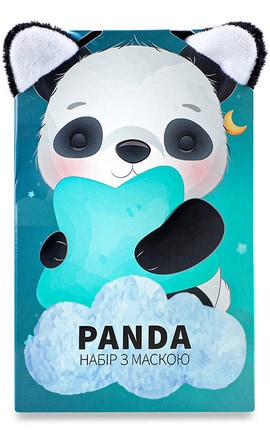LUCKY DAY-Набор подарочный Маска для лица тканевая 25мл + Повязка для волос Natural Code Panda 1 шт-9210000073497-