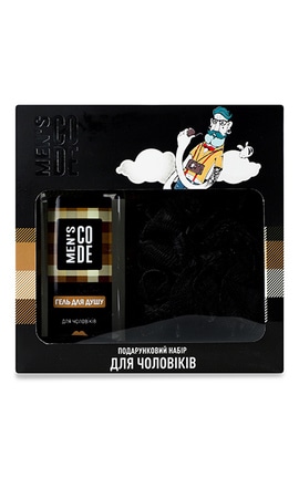 MEN'S CODE-Набор подарочный для мужчин Гель для душа 250мл + Мочалка банная Men's Code 1 шт-9210000073428-