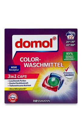 DOMOL-Капсули для прання Domol 3 в 1 Color 22 шт-4305615979557