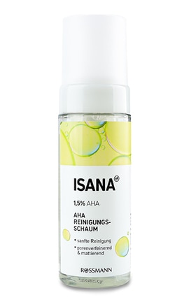 ISANA-Пінка для обличчя очищуюча з AHA Isana 150 мл-4068134030849-