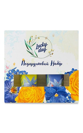 LUCKY DAY-Набір подарунковий Скраб для рук 75мл + Крем для рук живильний 75мл Lucky Day 1 шт-4820185226745-