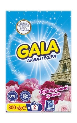 GALA-Пральний порошок Gala Аква-Пудра Французький аромат 300 г-8006540512098-