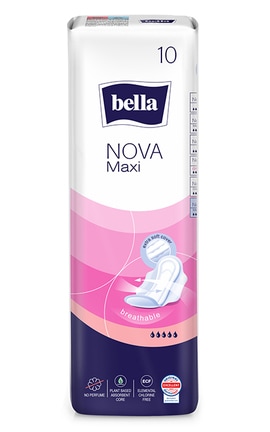 BELLA-Прокладки жіночі гігієнічні Bella Nova Maxi 10 шт-5900516306809-
