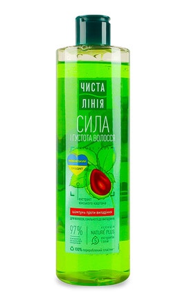 ЧИСТА ЛІНІЯ-Шампунь для волос против выпадения Чиста Лінія Сила и густота 390 мл-8720182997852-