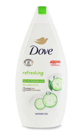 DOVE-Крем-гель для душу Dove Refreshing Cucumber&Green Tea Scent 450 мл-8720181471742-