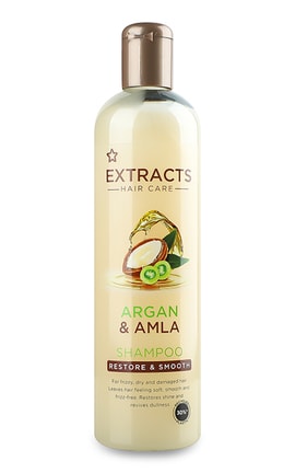 EXTRACTS-Шампунь для волос Superdrug Extracts Argan&Amla 400 мл-7925306