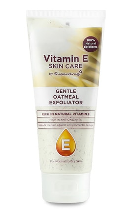 VITAMIN E-Скраб для обличчя для нормальної та сухої шкіри з вівсом Superdrug Vitamin E 100 мл-8148056-