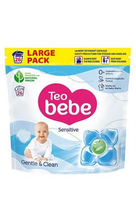TEO BEBE-Капсули для прання TEO Bebe Gentle&Clean Sensitive 26 шт-3800024048333-