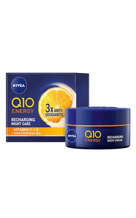 NIVEA-Нічний крем Nivea Q10 Energy Відновлення енергії, 50 мл-9005800379722-